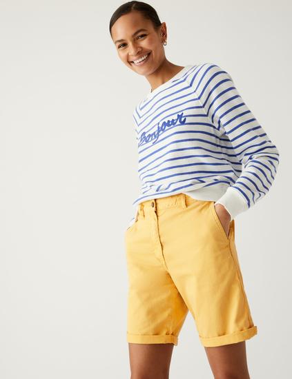 Cotton Rich Tea Dyed Chino Shorts