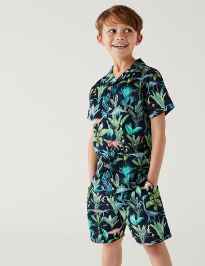 Pure Cotton Dinosaur Pyjama Set (1-16 Yrs)