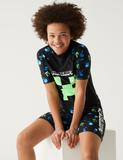 Minecraft™ Rash Vest (6-16 Yrs)