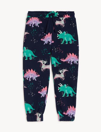 Cotton Rich Dinosaur Joggers (2-8 Yrs)