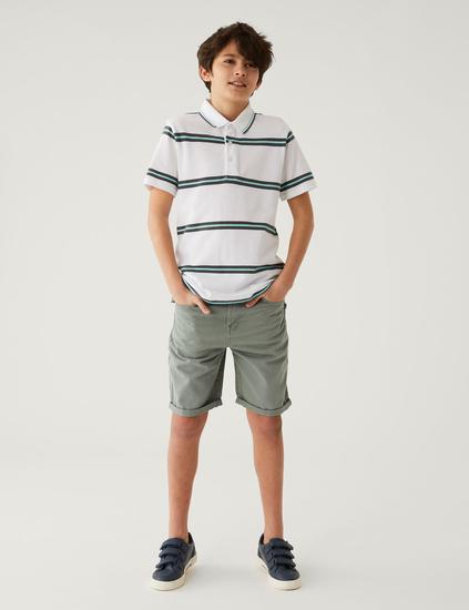 Pure Cotton Denim Shorts (6-16 Yrs)