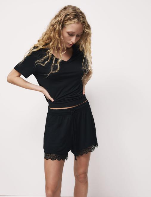 Body Soft™ Lace Trim Pyjama Shorts