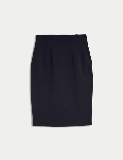 Jersey Knee Length Pencil Skirt
