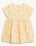Pure Cotton Lemon Dress (0-3 Yrs)