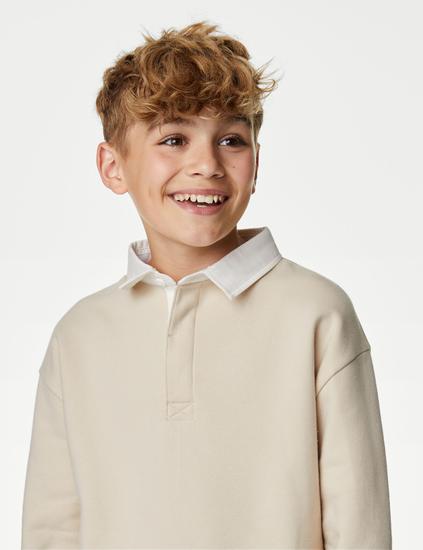 Cotton Rich Rugby Shirt (6-16 Yrs)