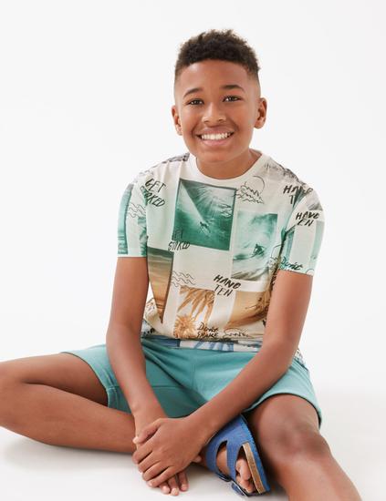 Ombre Photograph Print T-Shirt (6-16 Yrs)