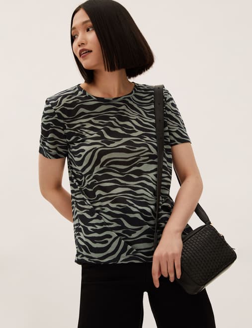 Printed Relaxed Short Sleeve T-Shirt