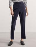 Wool Rich Straight Leg Cropped Trousers