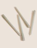 Set of 4 Twisted Dinner Candles
