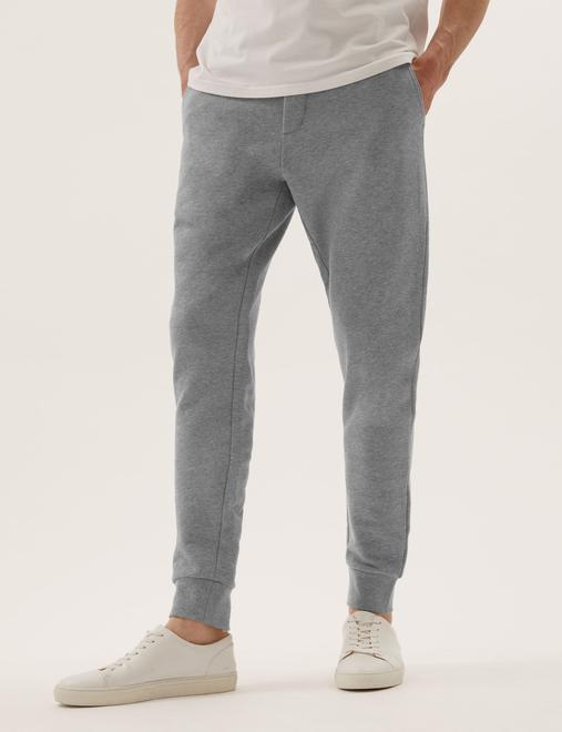 Pure Cotton Cuffed Joggers