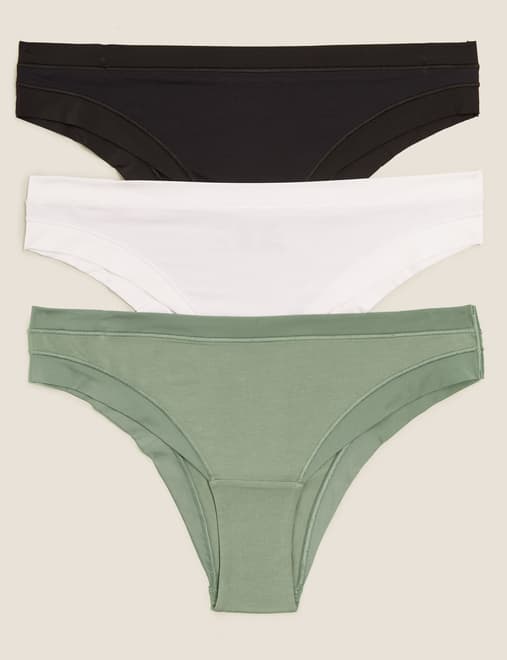 3pk Flexifit™ Modal Brazilian Knickers