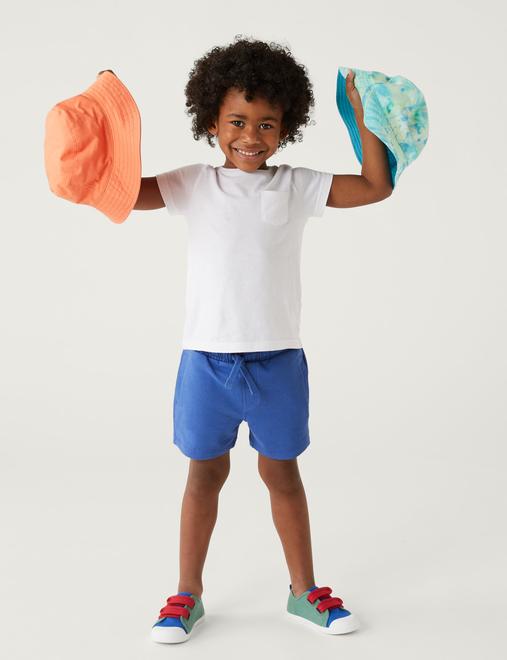 Cotton Rich Plain Shorts (2-8 Yrs)