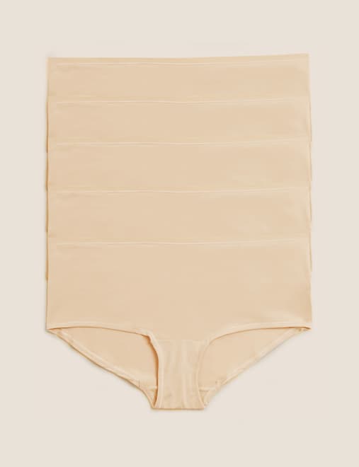 5pk No VPL Microfibre Low Rise Shorts