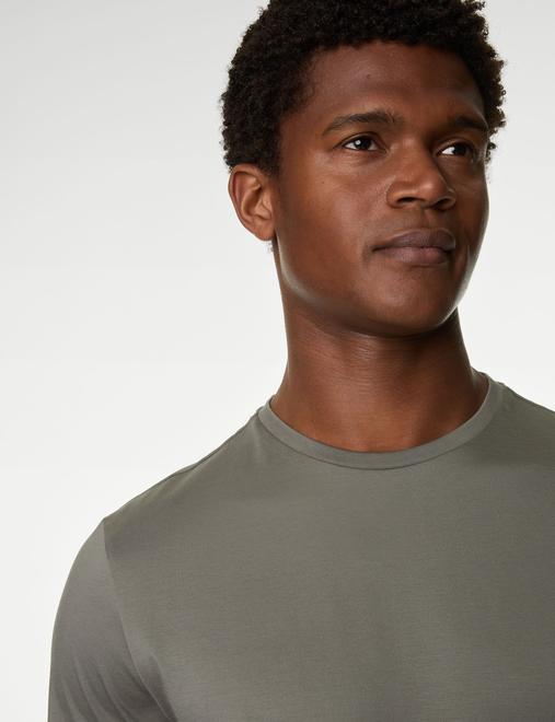 Pure Supima® Cotton Performance Crew Neck T-shirt