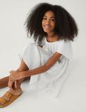Pure Cotton Tiered Dress (6-16 Yrs)