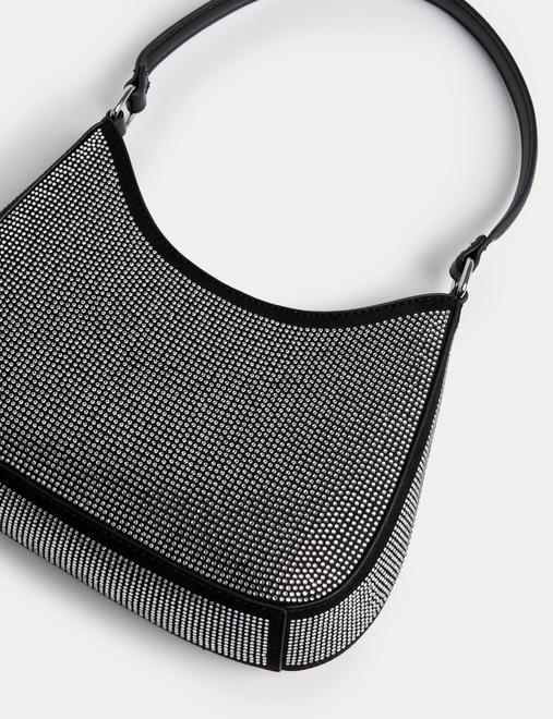 Faux Leather Underarm Shoulder Bag