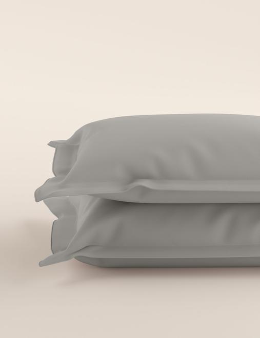 2 Pack Egyptian Cotton 230 Thread Count Crisp Oxford Pillowcases
