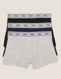 3pk Cotton Rich With Stretch Plain Trunks (6-16 Yrs)