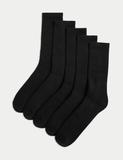 5 Pack Freshfeet™ Cotton Rich Cushioned Sports Socks