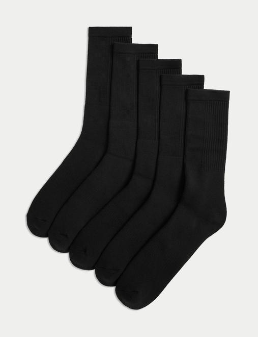 5 Pack Freshfeet™ Cotton Rich Cushioned Sports Socks