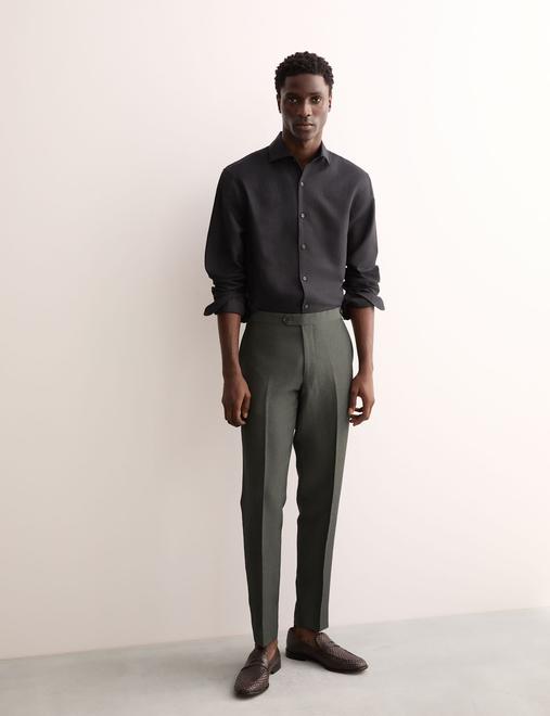 Regular Fit Luxury Linen Cotton Shirt