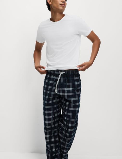 Pure Cotton Checked Pyjama Bottoms