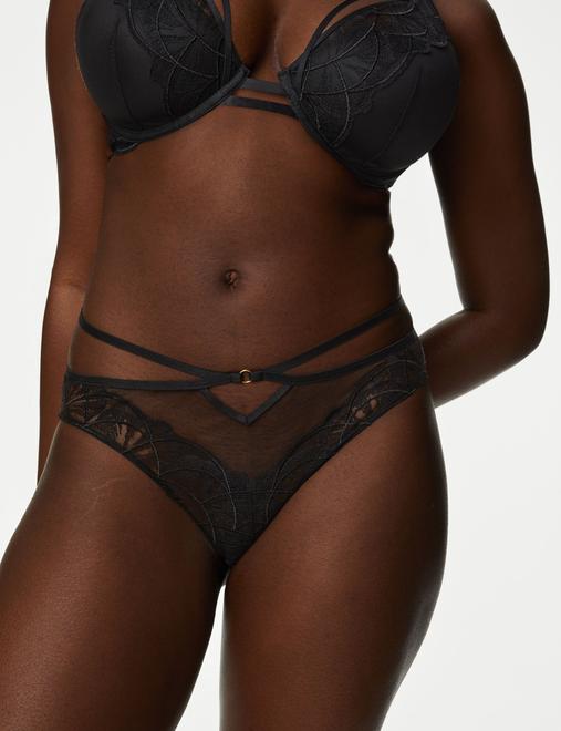 Maya Embroidery High Leg Knickers
