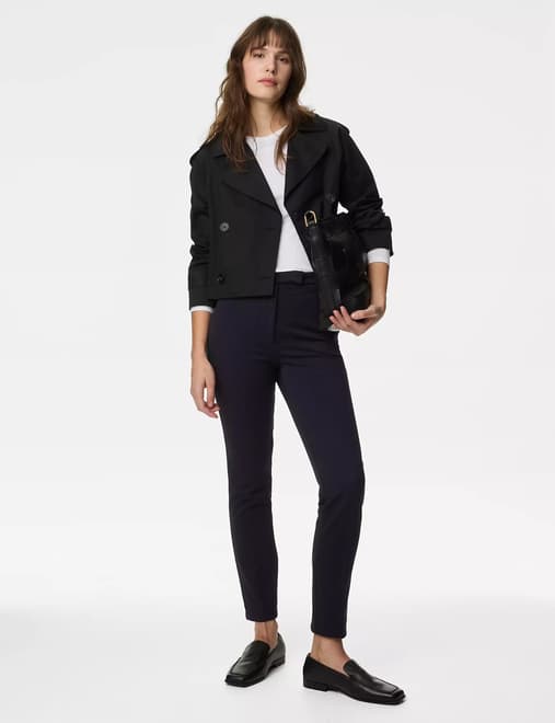 Slim Fit Ankle Grazer Trousers