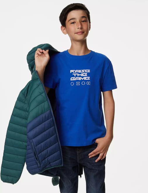Pure Cotton Gaming Graphic T-shirt (6-16 Yrs)