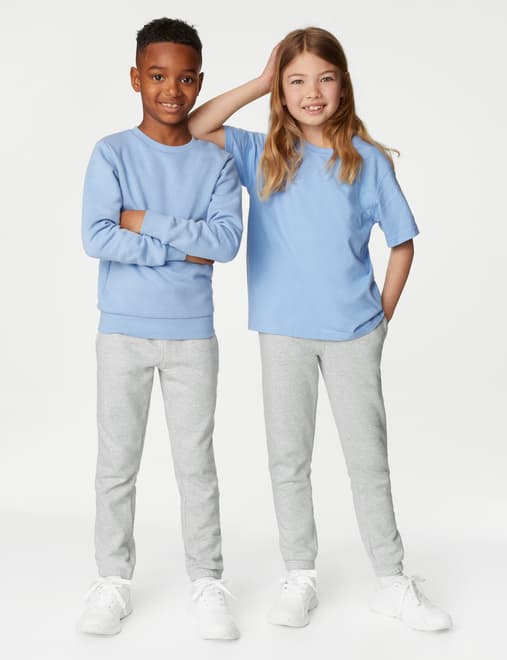 2pk Unisex Regular Fit School Joggers (2-16 Yrs)