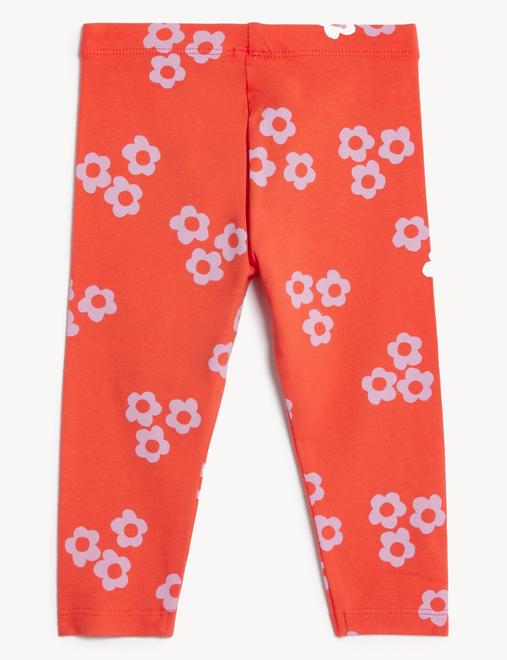 Cotton Rich Floral Print Leggings (0-3 Yrs)