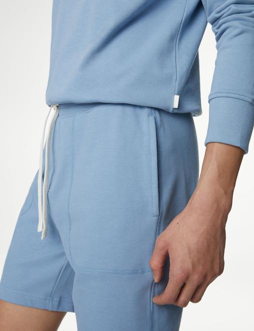 Pure Cotton Drawstring Jersey Shorts
