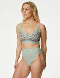 3pk Lace High Waisted High Leg Knickers