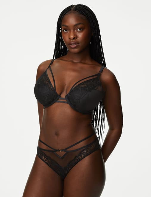 Maya Embroidery High Leg Knickers