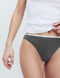 4pk Cotton Rich High Leg Knickers