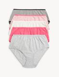 5pk Cotton Rich Lycra® High Rise Shorts