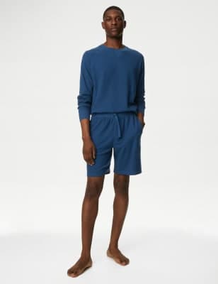 Pure Cotton Waffle Loungewear Shorts