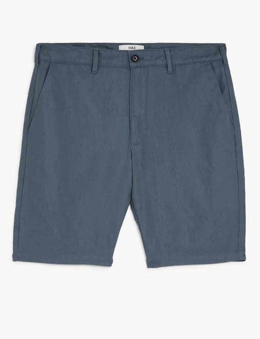 Linen Blend Chino Shorts