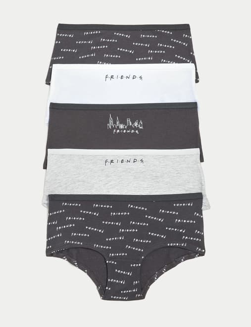 5pk Cotton with Stretch Friends™ Shorts (8-16 Yrs)