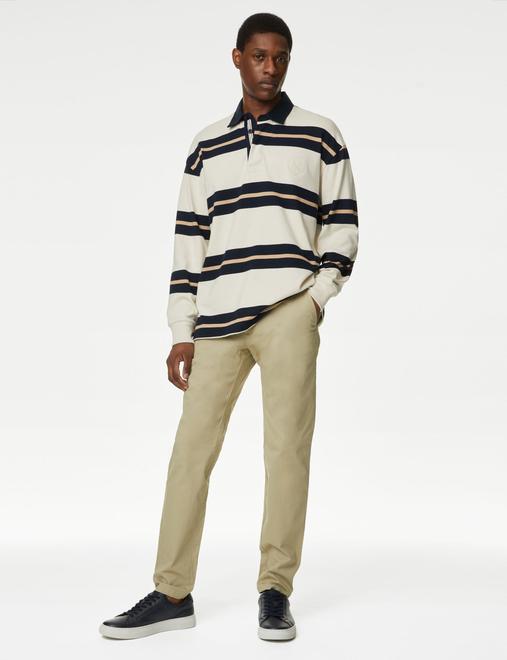 Tapered Fit Stretch Chinos