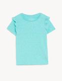 Cotton Blend Frill T-Shirt (2-8 Yrs)