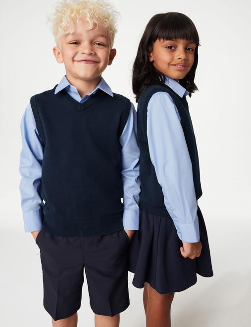 Unisex Pure Cotton School Tank Top (2-18 Yrs)