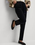 Drawstring Tapered Ankle Grazer Trousers