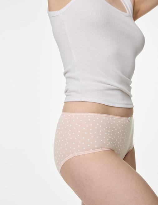 5pk Cotton Rich Lycra® High Rise Knickers
