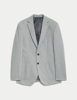 Textured Jersey Jacket with Stretch
