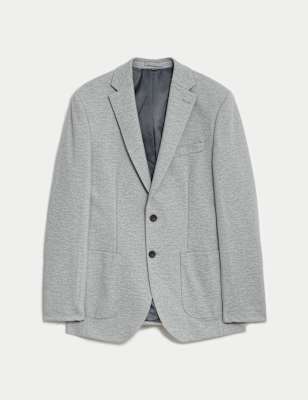 Textured Jersey Jacket with Stretch