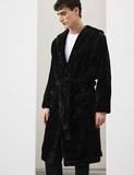 Fleece Supersoft Hooded Dressing Gown