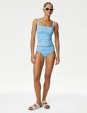 360 Tummy Control Printed Padded Tankini Top