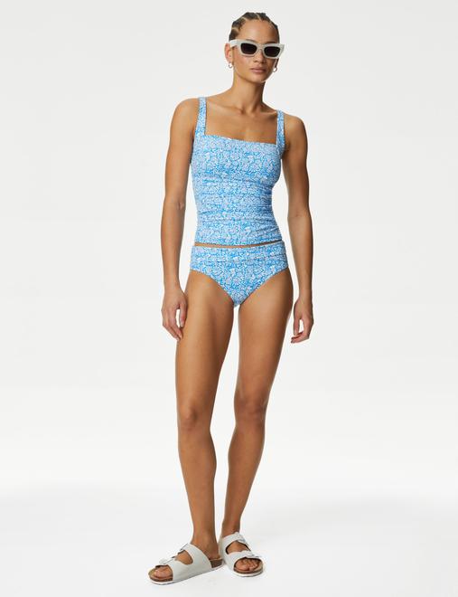360 Tummy Control Printed Padded Tankini Top