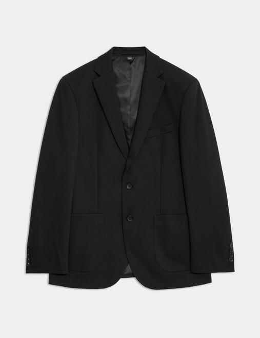 Textured Jersey Jacket with Stretch